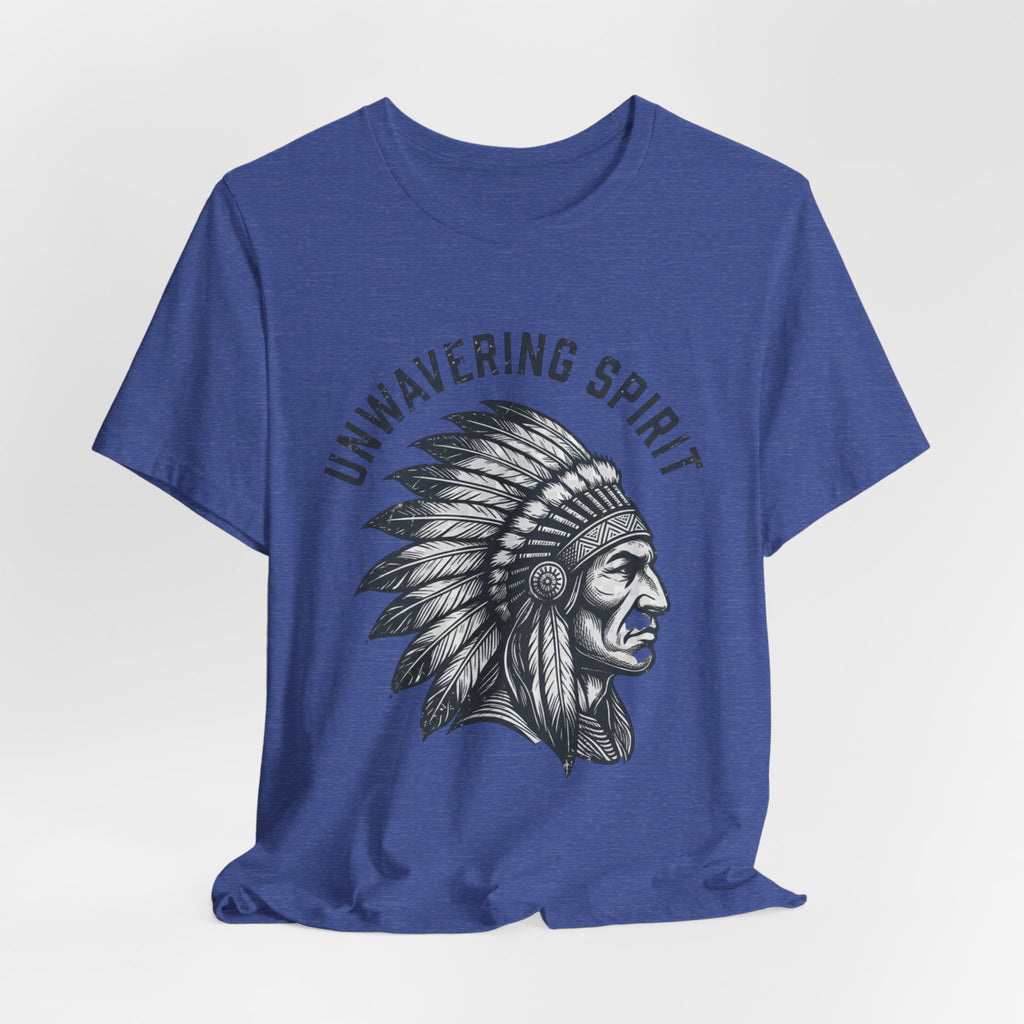 Unwavering Spirit T-Shirt — Native Chief Headdress Graphic Tee