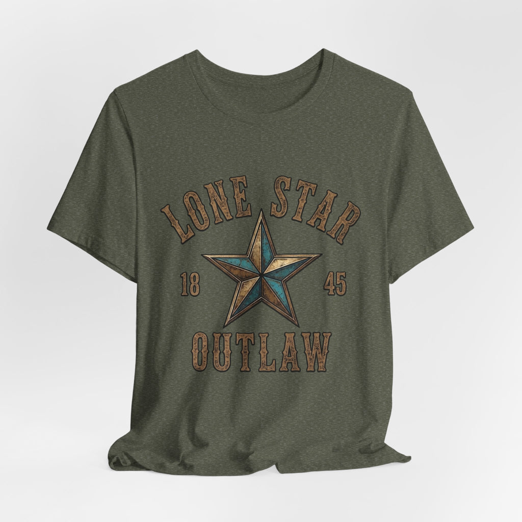 Lone Star Outlaw Tee — Vintage Western Star Graphic T‑Shirt