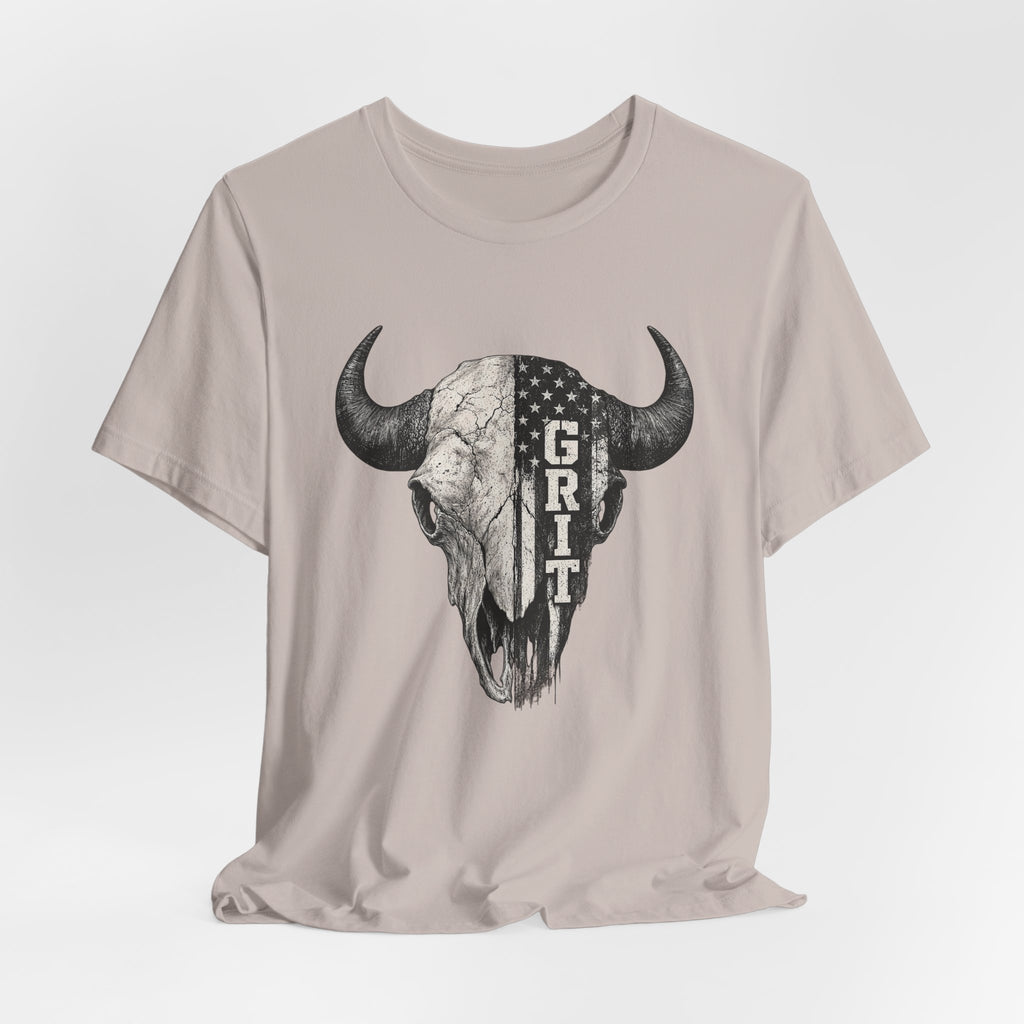Grit Bison Skull Graphic Tee