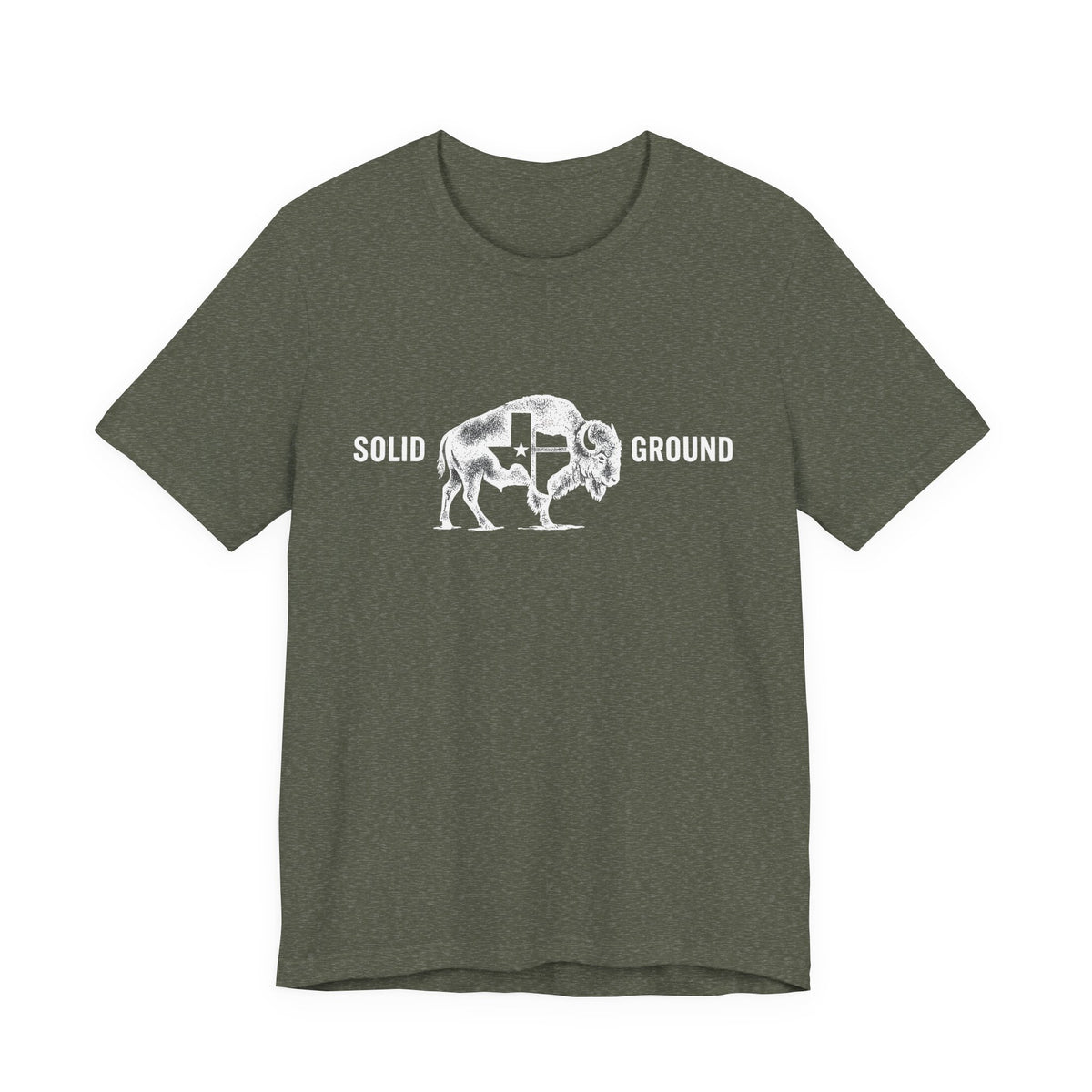 Solid Ground — Minimalist Vintage Bison Tee