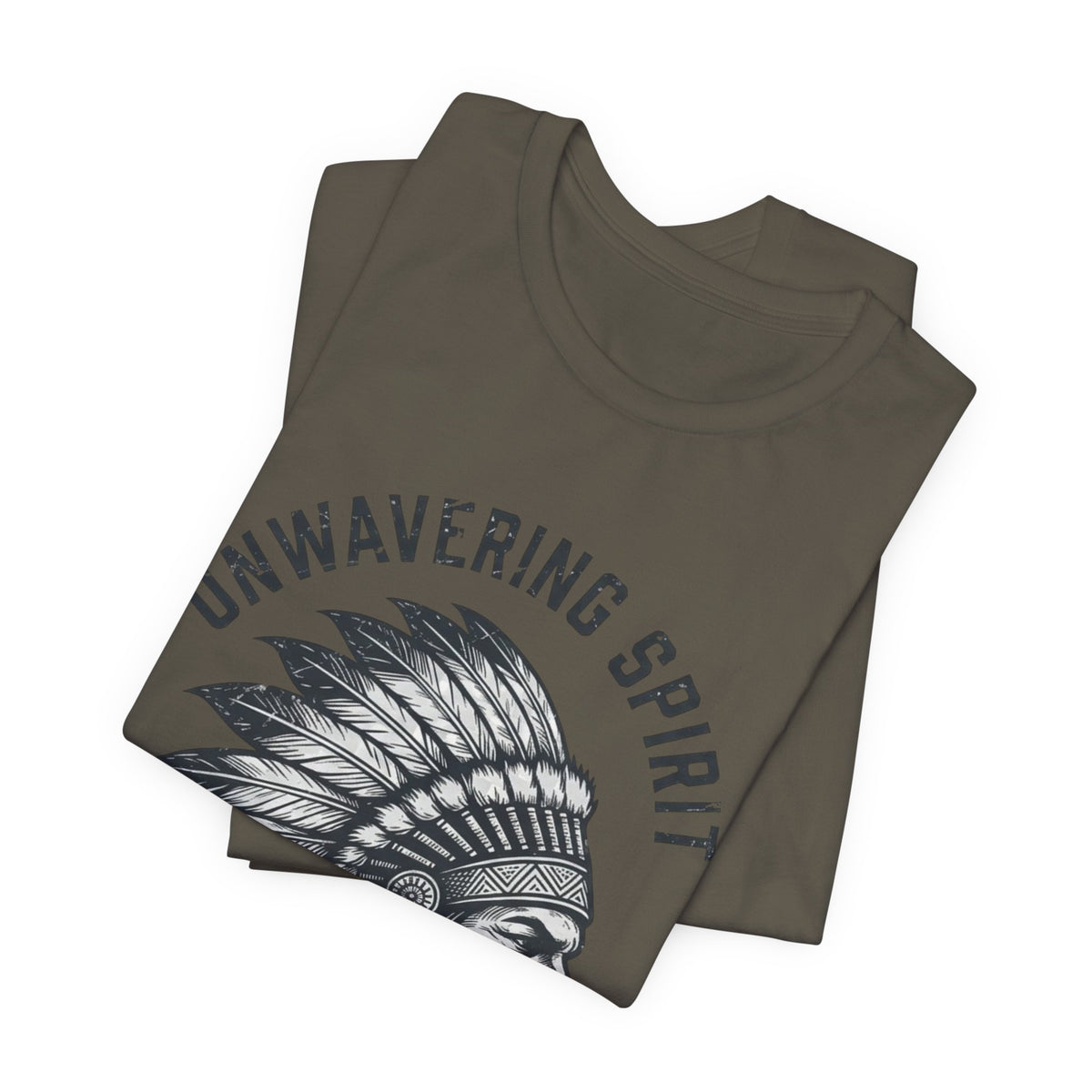Unwavering Spirit T-Shirt — Native Chief Headdress Graphic Tee