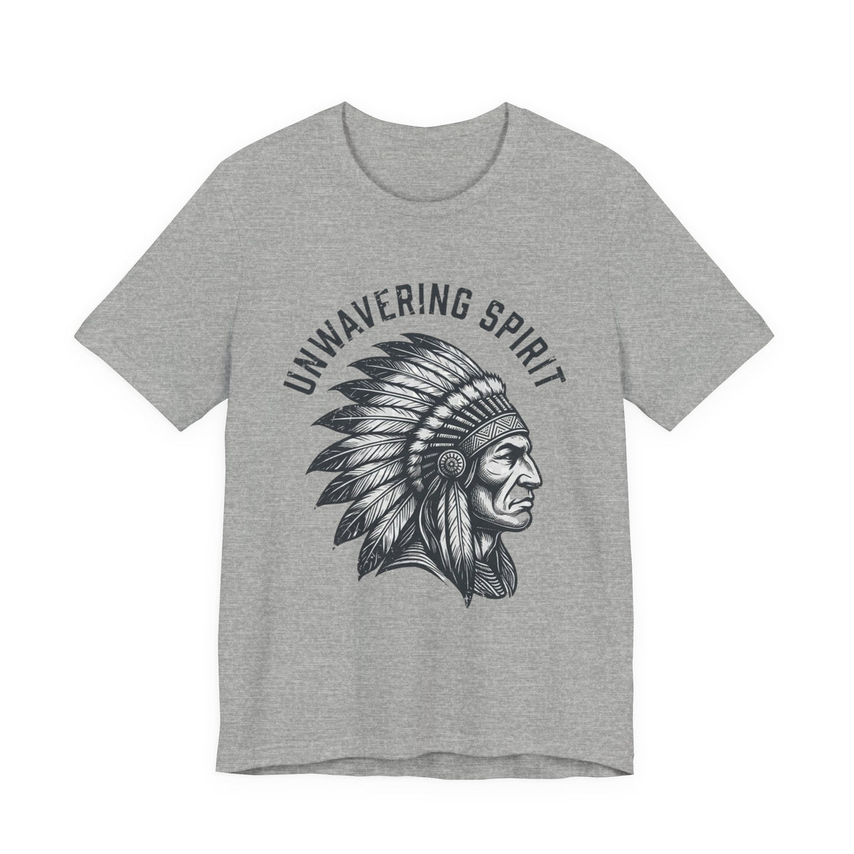 Unwavering Spirit T-Shirt — Native Chief Headdress Graphic Tee