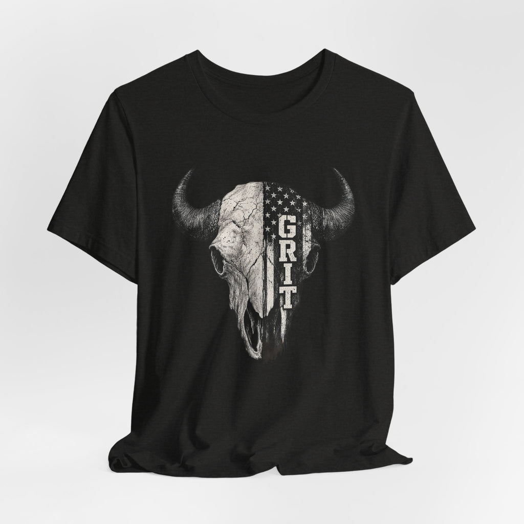 Grit Bison Skull Graphic Tee
