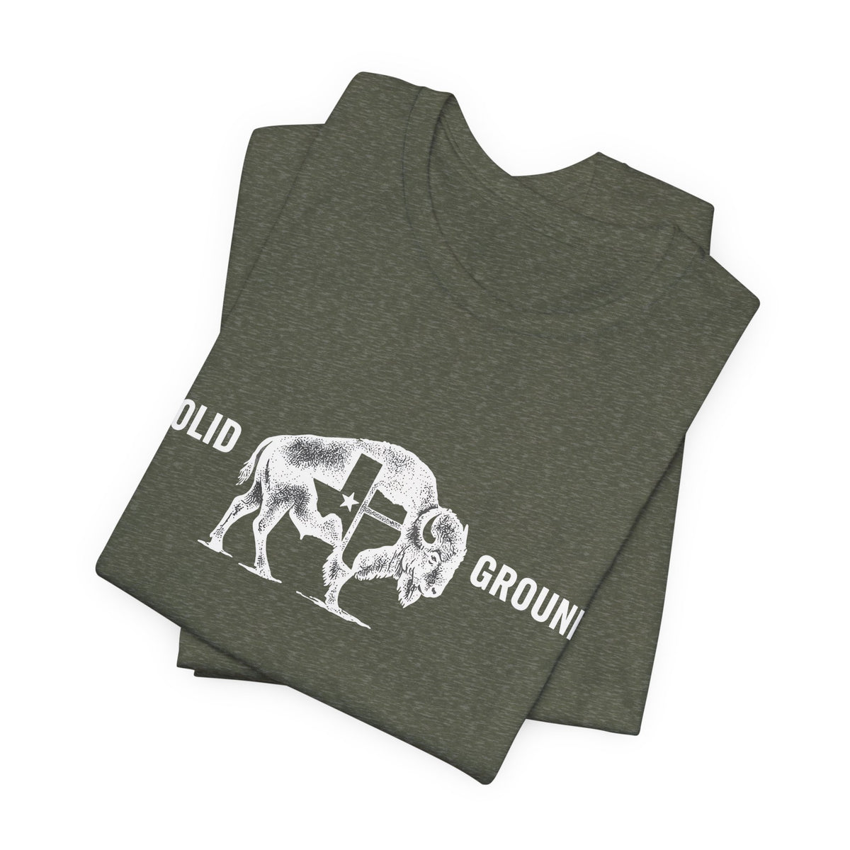 Solid Ground — Minimalist Vintage Bison Tee