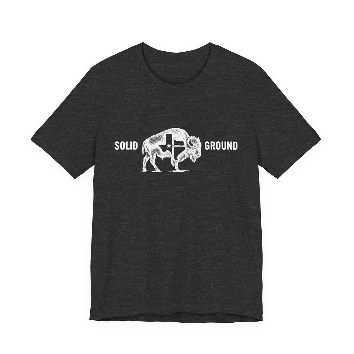 Solid Ground — Minimalist Vintage Bison Tee