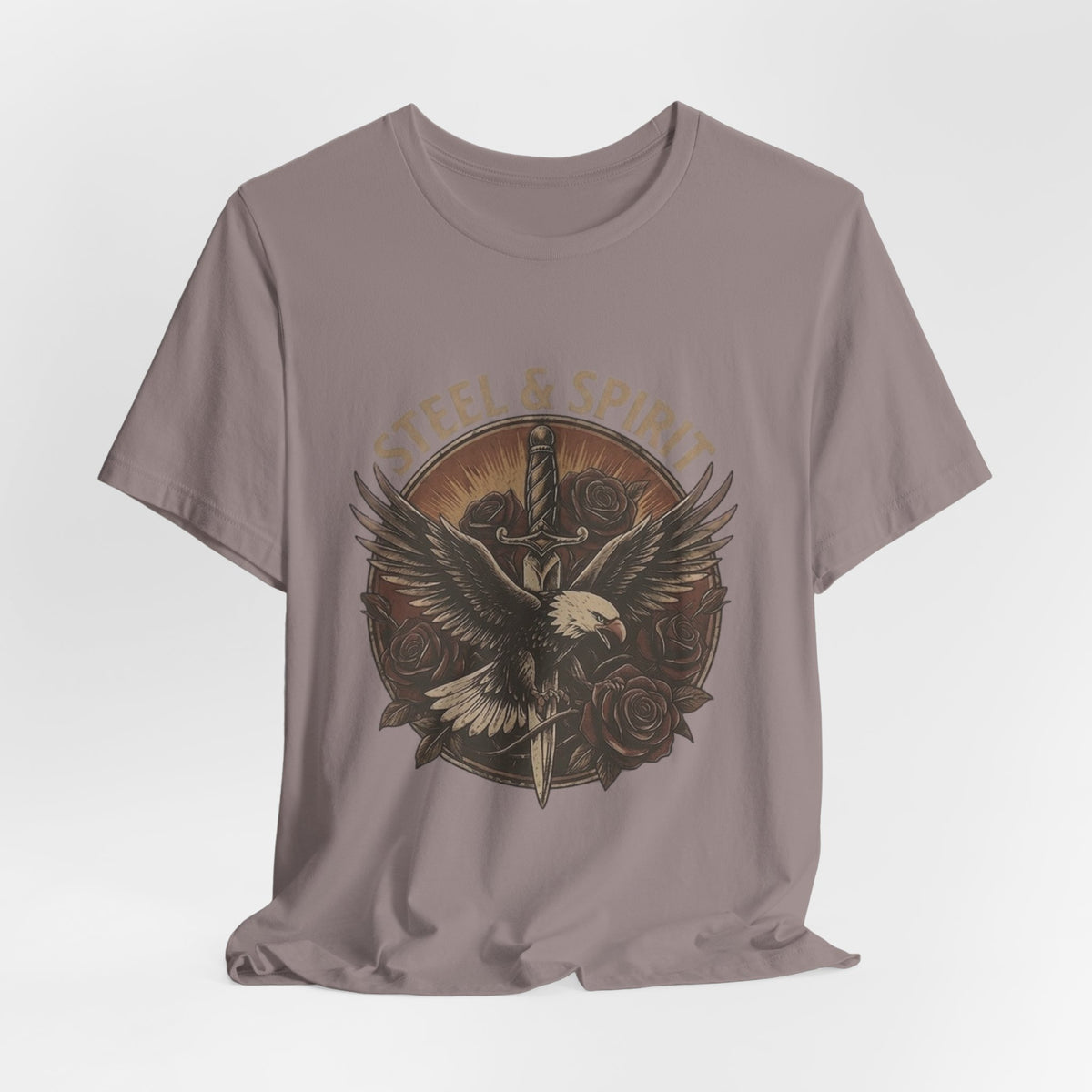 Steel Spirit Eagle T-Shirt — Mechanical Bald Eagle Graphic Tee, Tactical Western Apparel, Rugged Country Style Shirt
