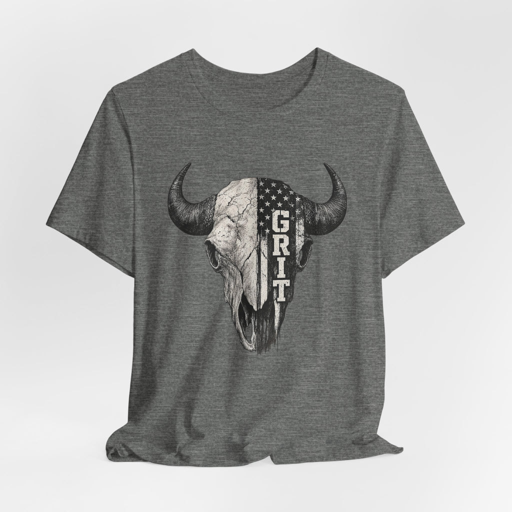 Grit Bison Skull Graphic Tee