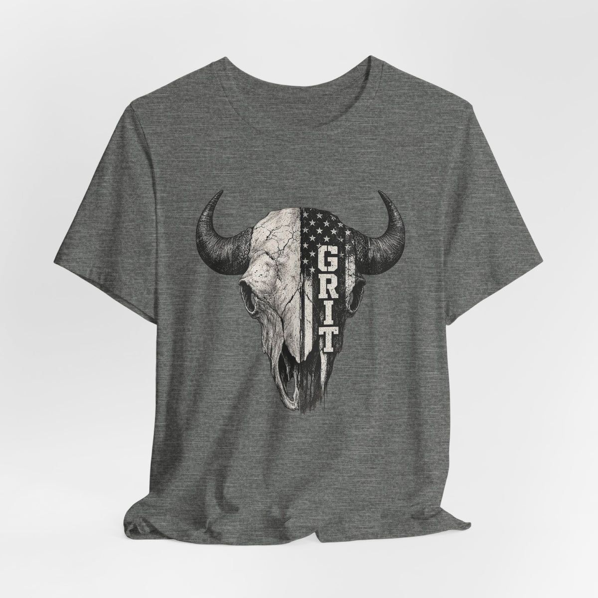 Grit Bison Skull Graphic Tee