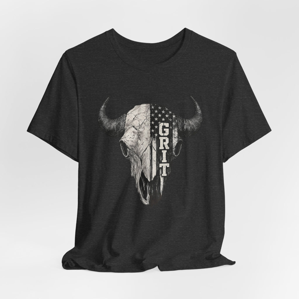 Grit Bison Skull Graphic Tee