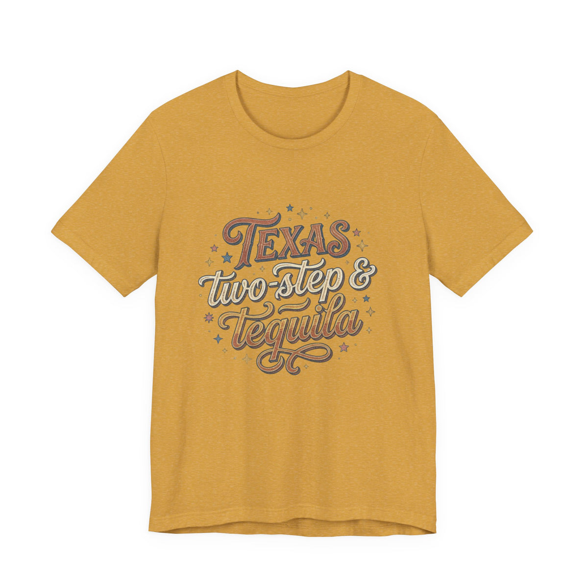 Texas Two Step & Tequila T-Shirt — Retro Country Music Tee, Western Dance Graphic Top, Boho Cowgirl Apparel, Honky Tonk Shirt