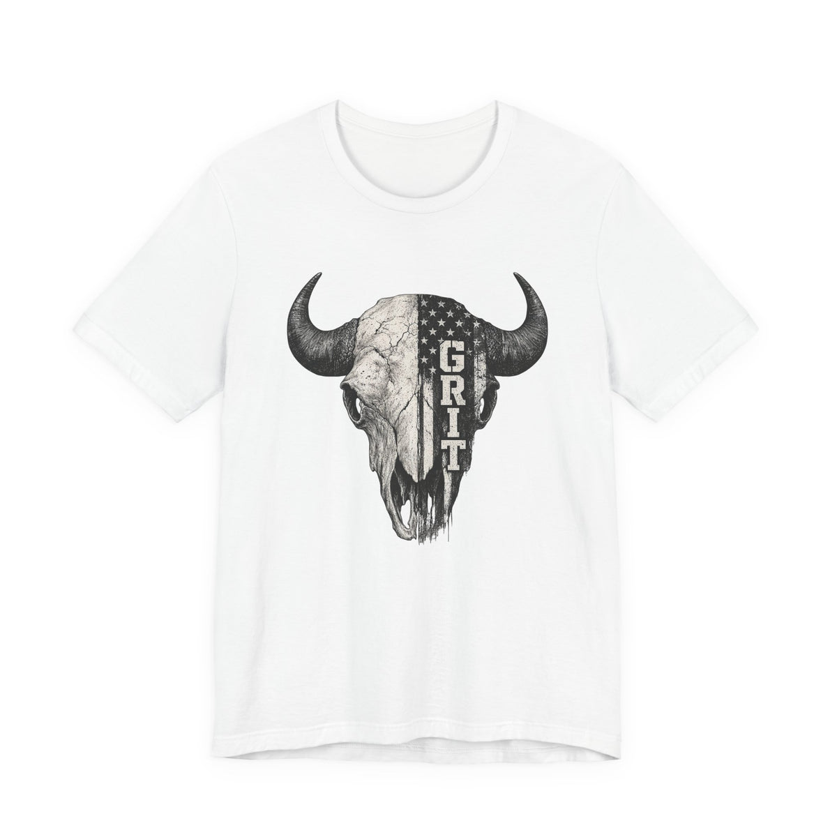 Grit Bison Skull Graphic Tee