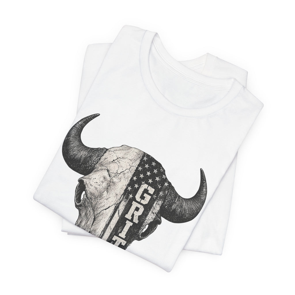 Grit Bison Skull Graphic Tee