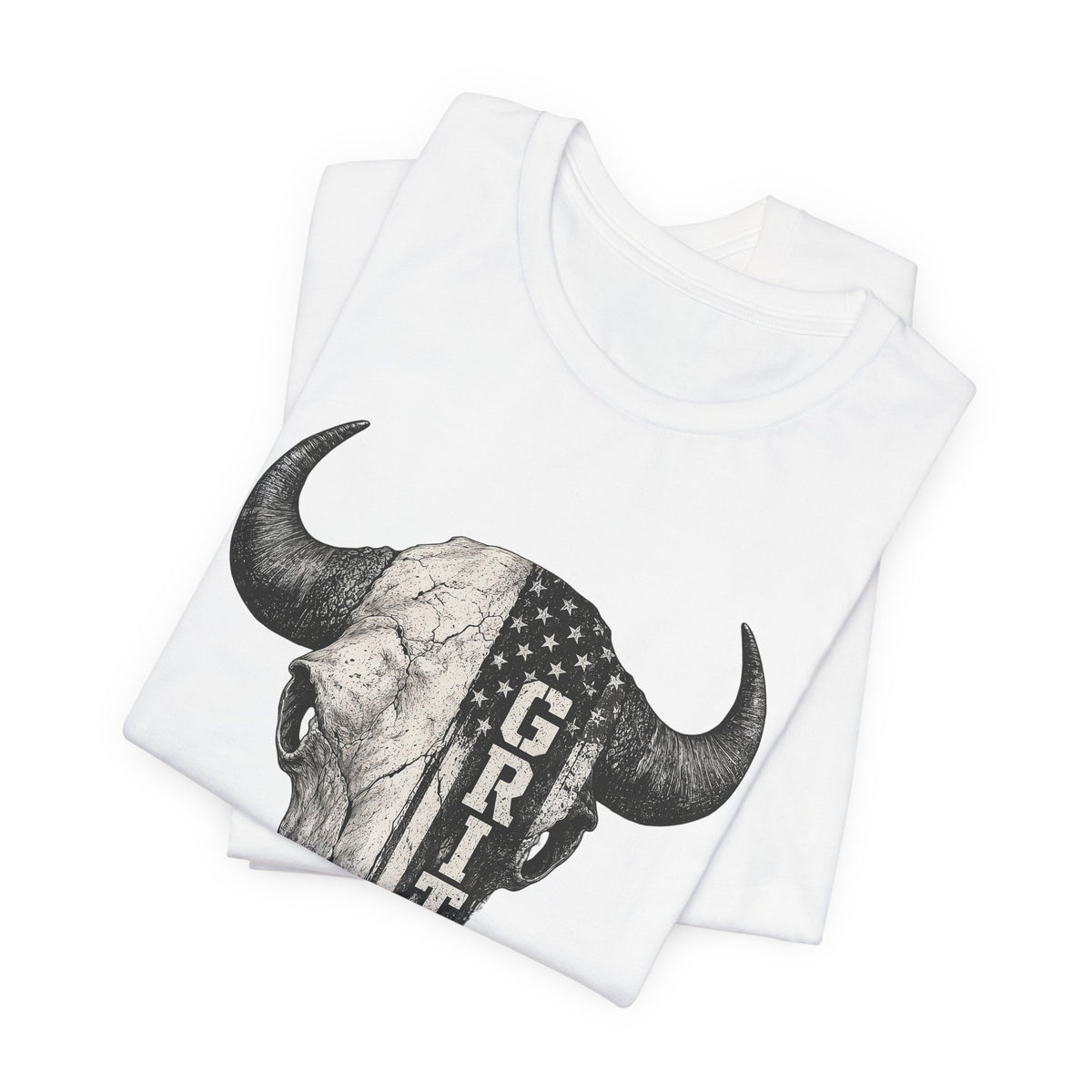 Grit Bison Skull Graphic Tee