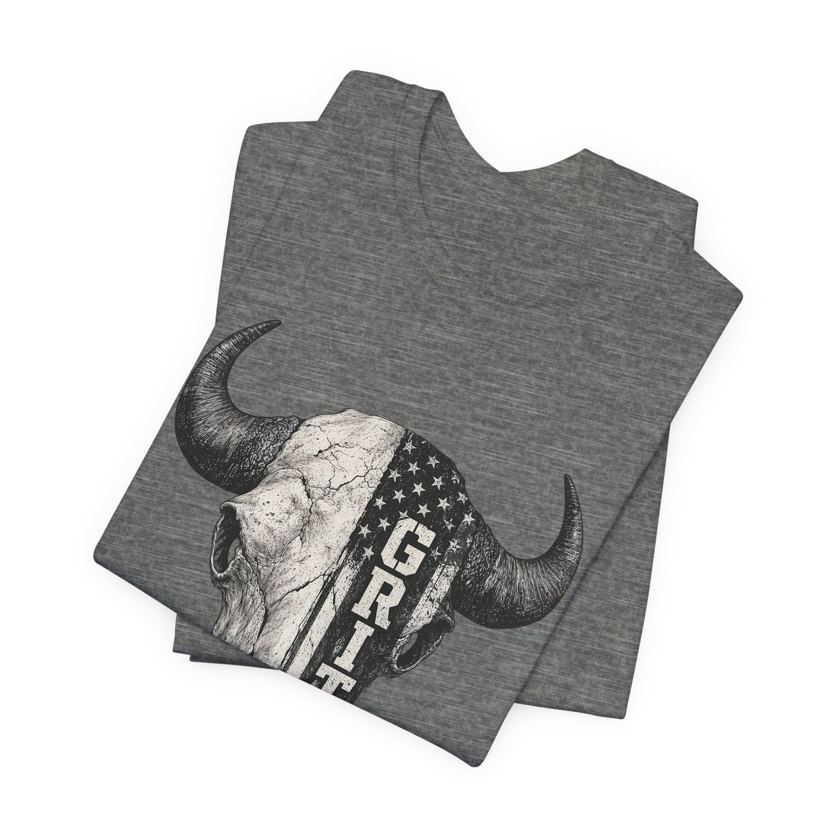 Grit Bison Skull Graphic Tee