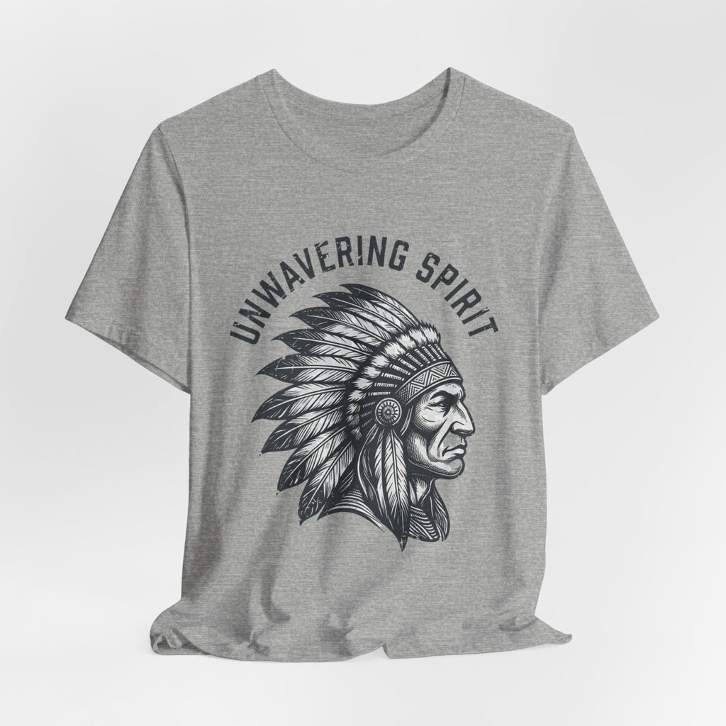 Unwavering Spirit T-Shirt — Native Chief Headdress Graphic Tee