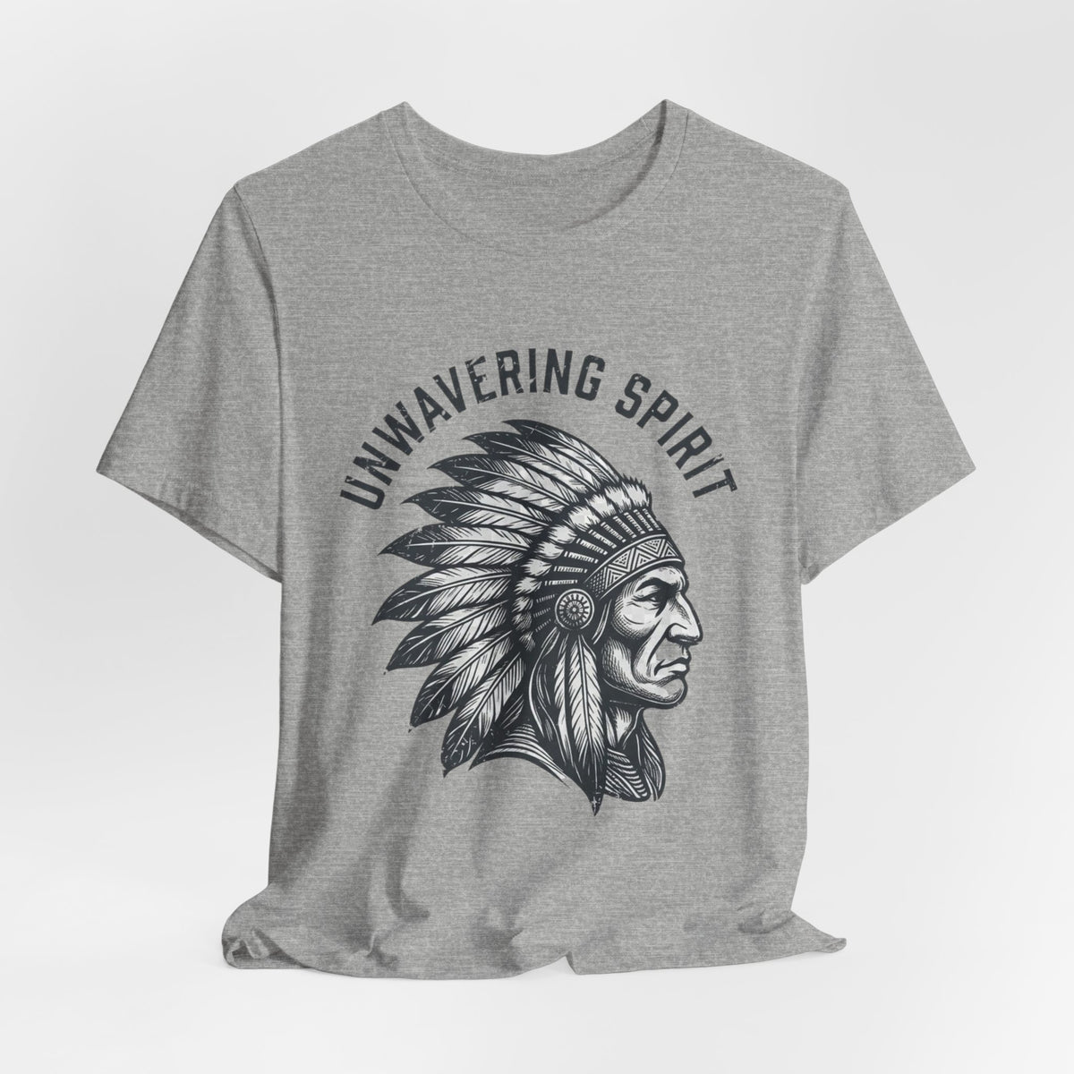 Unwavering Spirit T-Shirt — Native Chief Headdress Graphic Tee