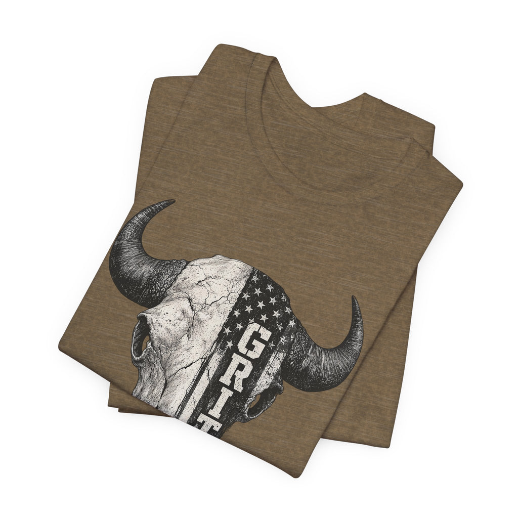 Grit Bison Skull Graphic Tee