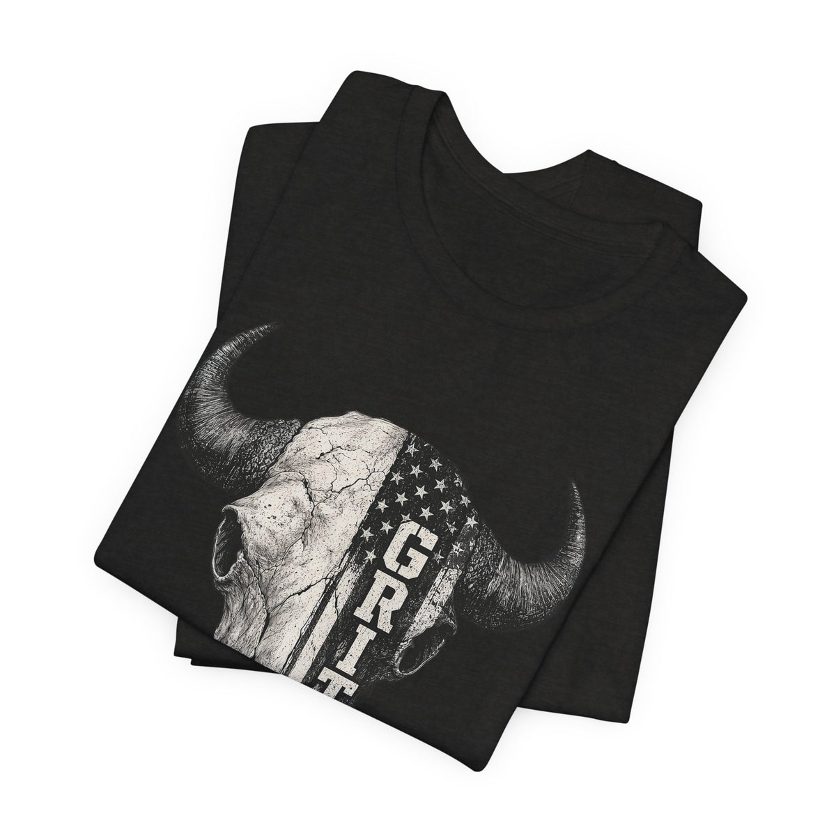 Grit Bison Skull Graphic Tee