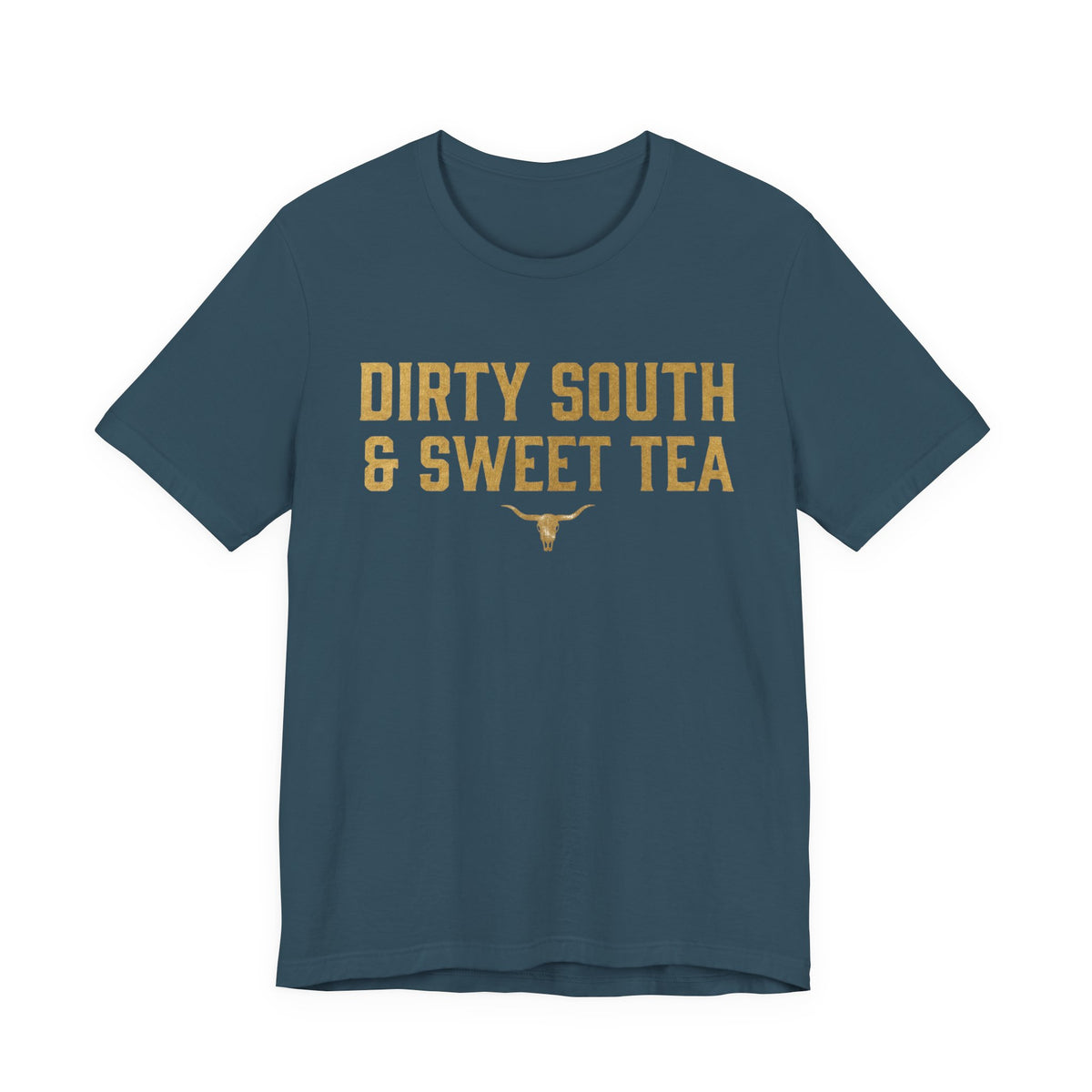 Dirty South & Sweet Tea Tee — Southern Longhorn Graphic T-Shirt