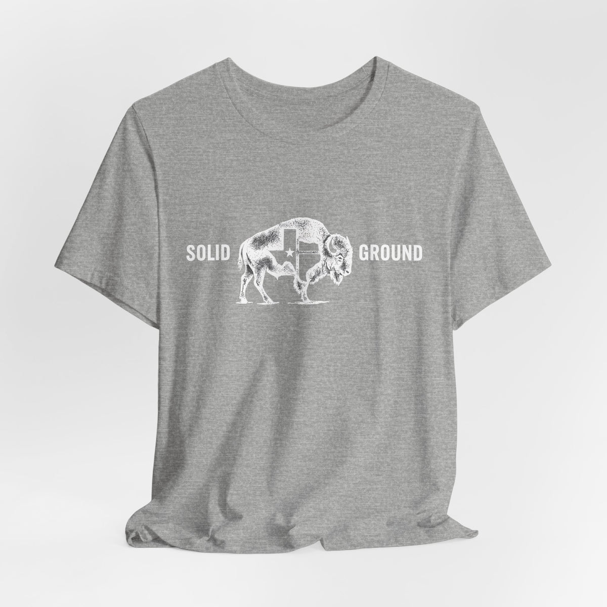 Solid Ground — Minimalist Vintage Bison Tee