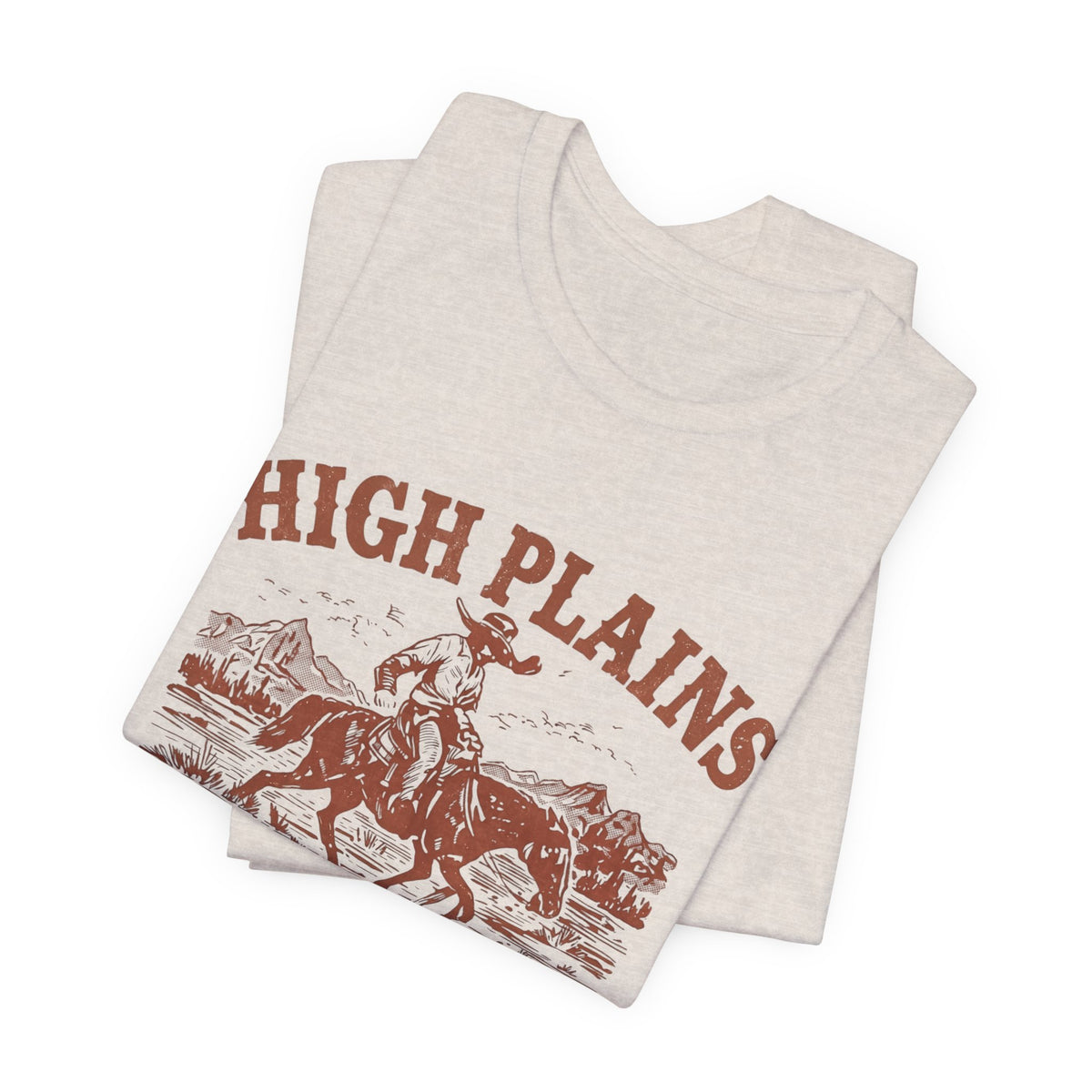 High Plains Drifter Cowboy T-Shirt, Vintage Western Graphic Tee, Retro Rodeo Shirt, Desert Landscape TX Clothing