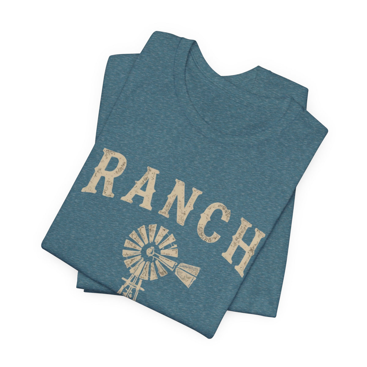 Ranch Therapy T-Shirt — Vintage Windmill Graphic Tee, Farm Life Apparel, Country Western Shirt, Rustic Women's Top, Rural Lifestyle