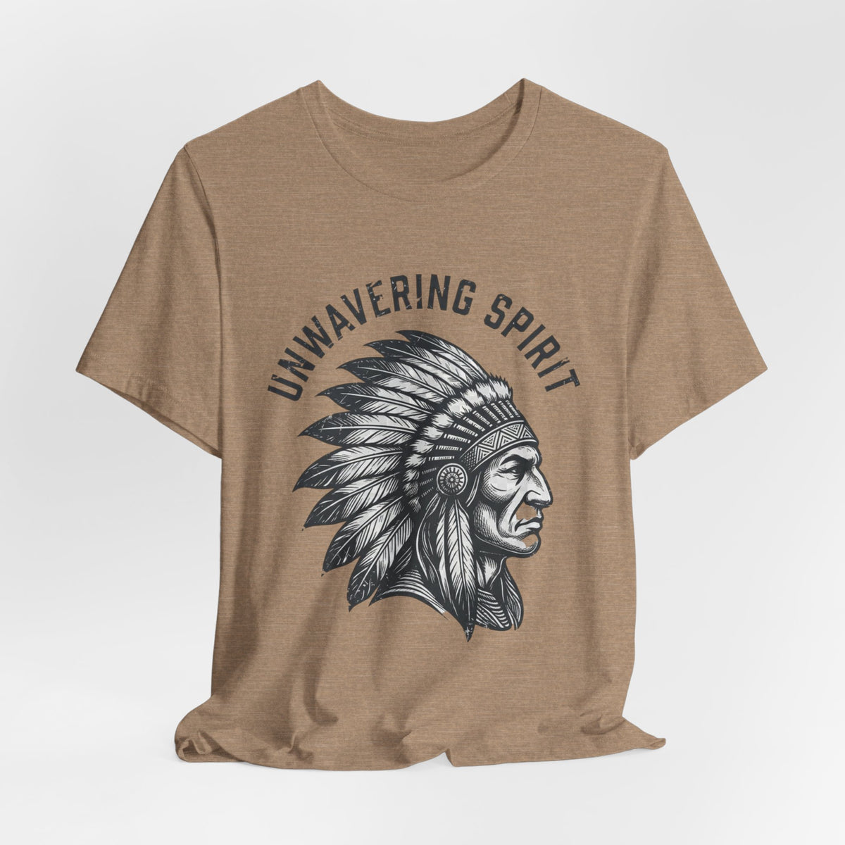 Unwavering Spirit T-Shirt — Native Chief Headdress Graphic Tee