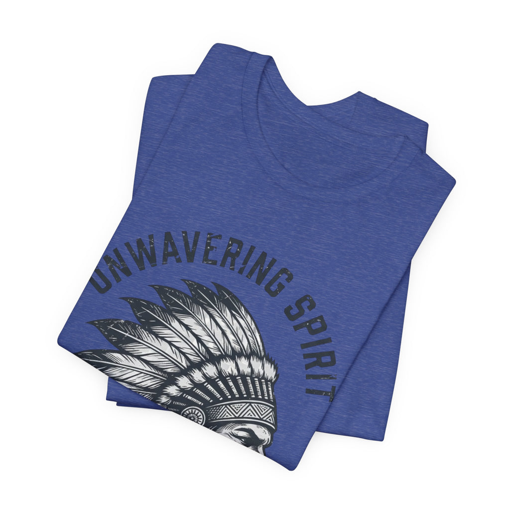 Unwavering Spirit T-Shirt — Native Chief Headdress Graphic Tee