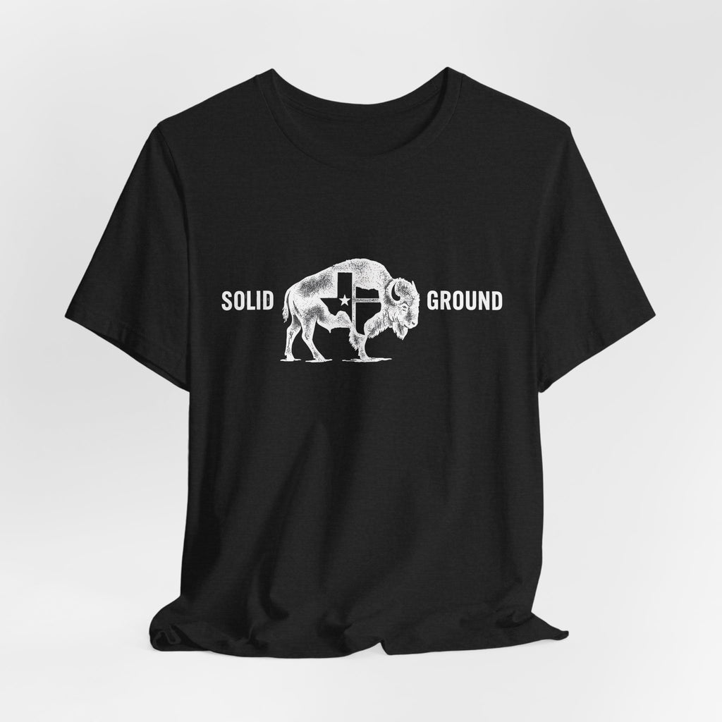 Solid Ground — Minimalist Vintage Bison Tee