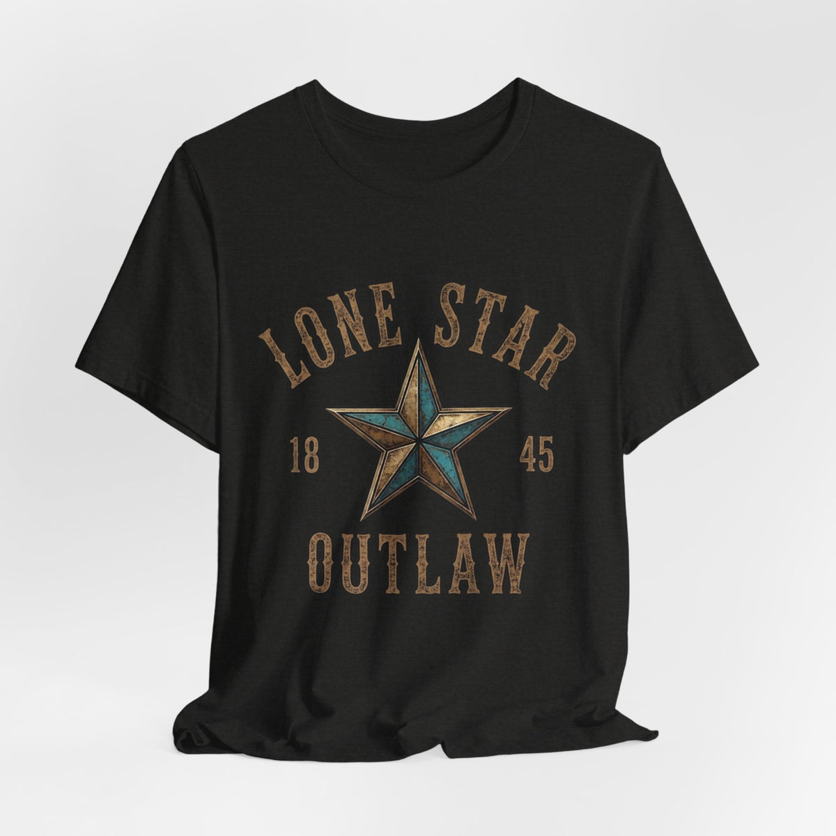 Lone Star Outlaw Tee — Vintage Western Star Graphic T‑Shirt