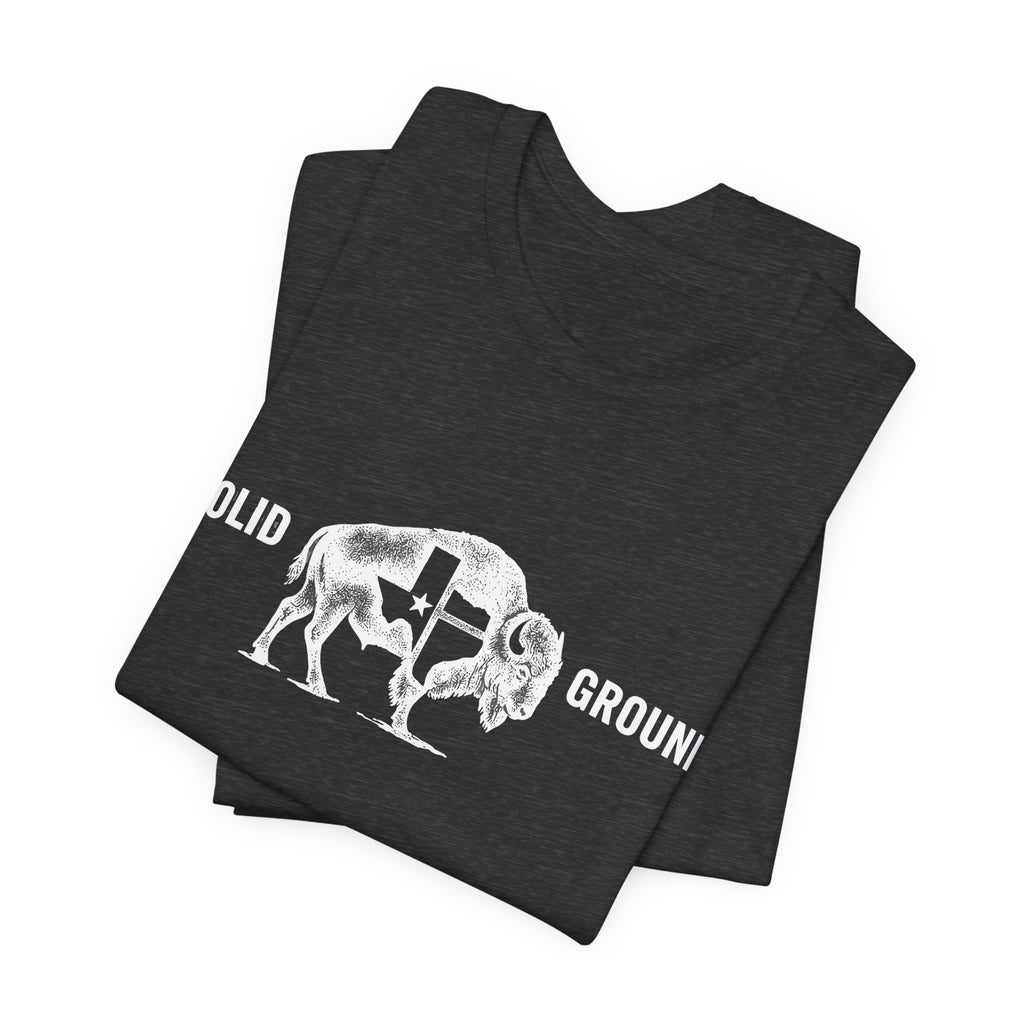 Solid Ground — Minimalist Vintage Bison Tee