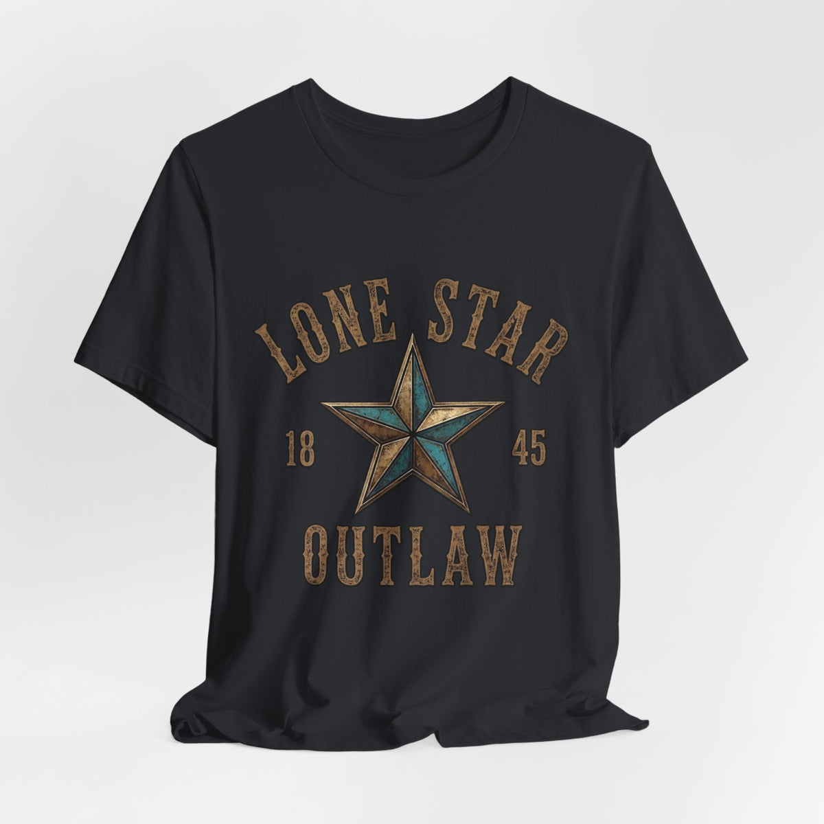 Lone Star Outlaw Tee — Vintage Western Star Graphic T‑Shirt