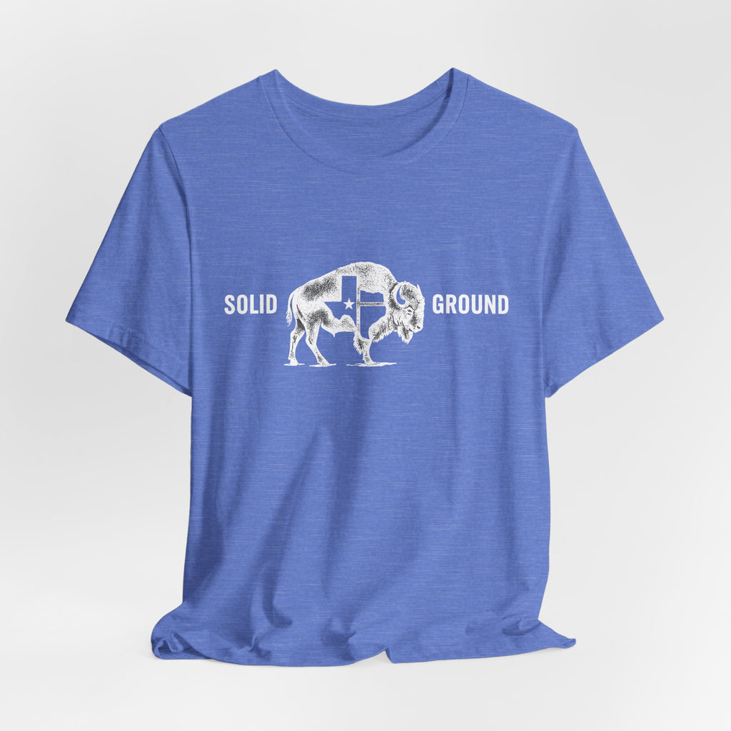 Solid Ground — Minimalist Vintage Bison Tee