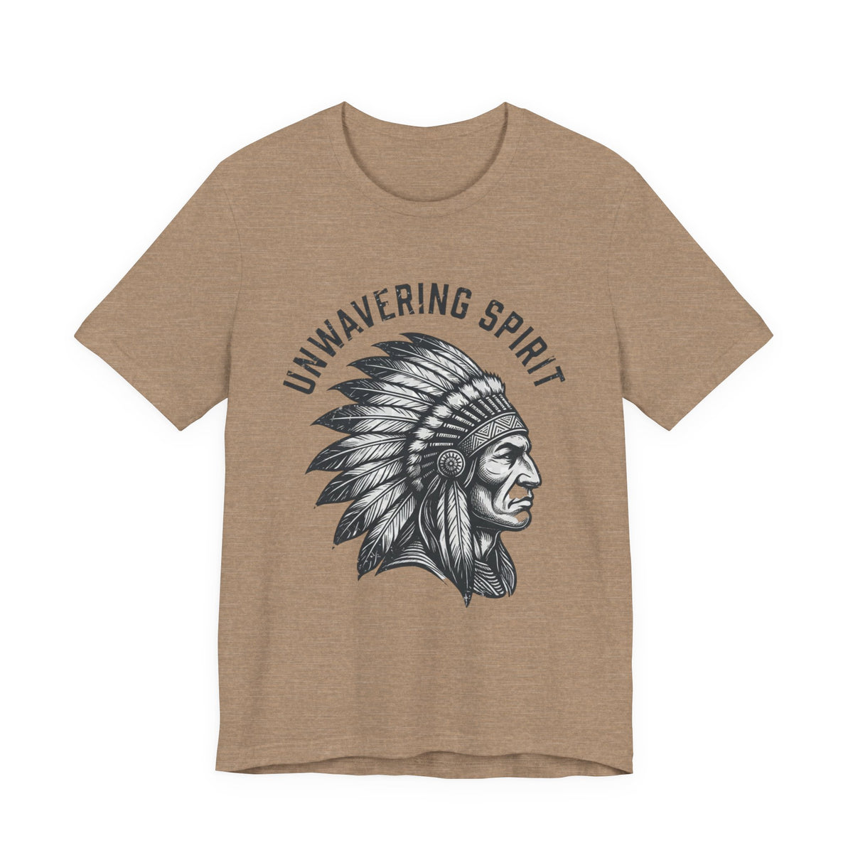 Unwavering Spirit T-Shirt — Native Chief Headdress Graphic Tee