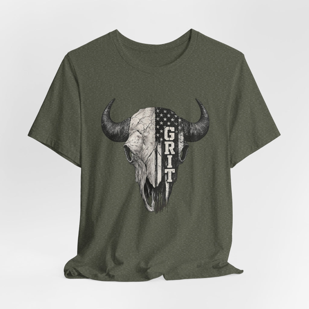 Grit Bison Skull Graphic Tee