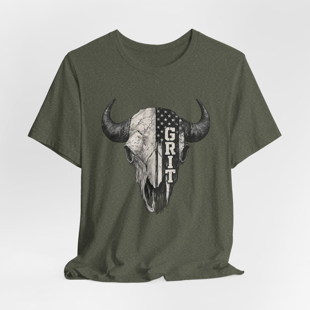 Grit Bison Skull Graphic Tee