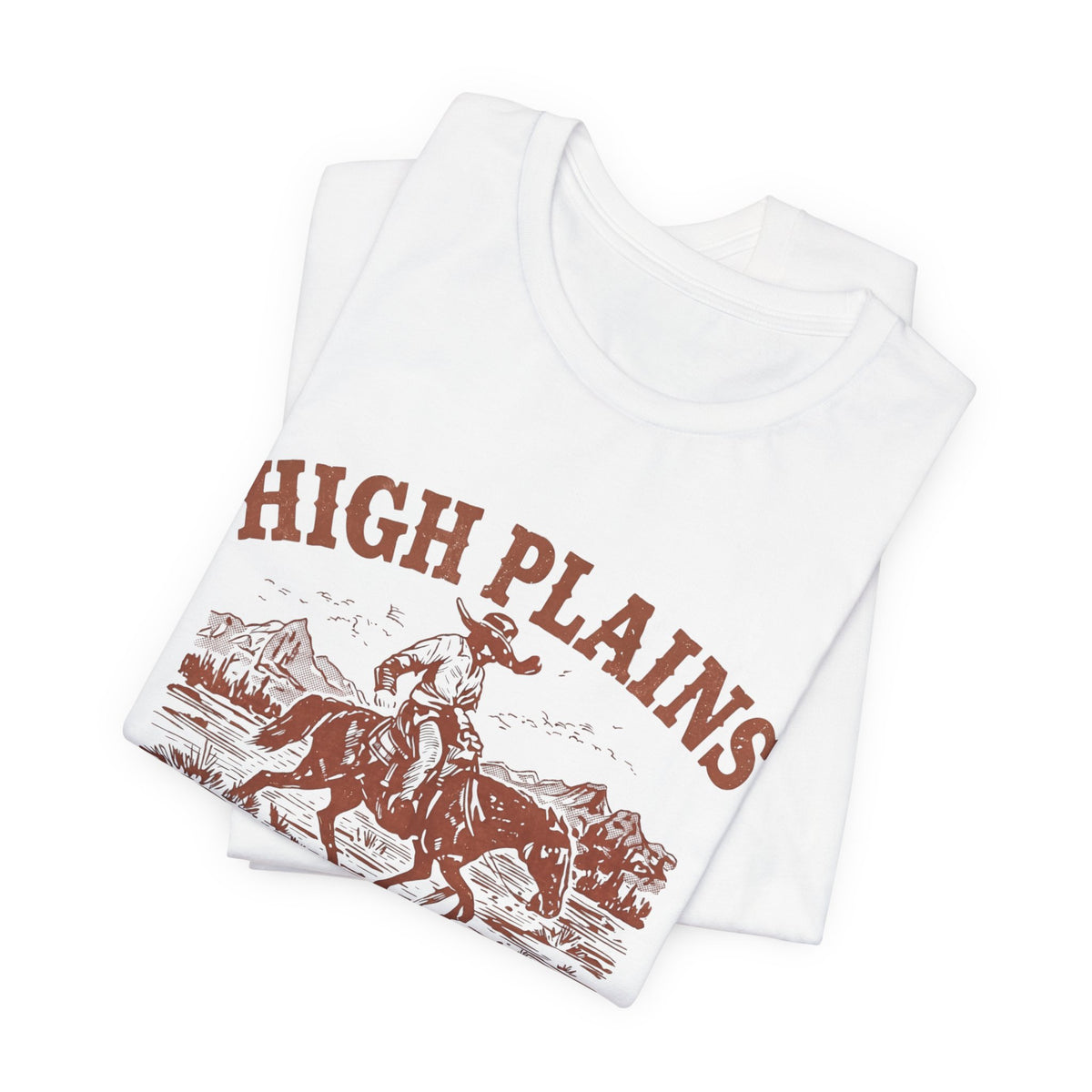 High Plains Drifter Cowboy T-Shirt, Vintage Western Graphic Tee, Retro Rodeo Shirt, Desert Landscape TX Clothing