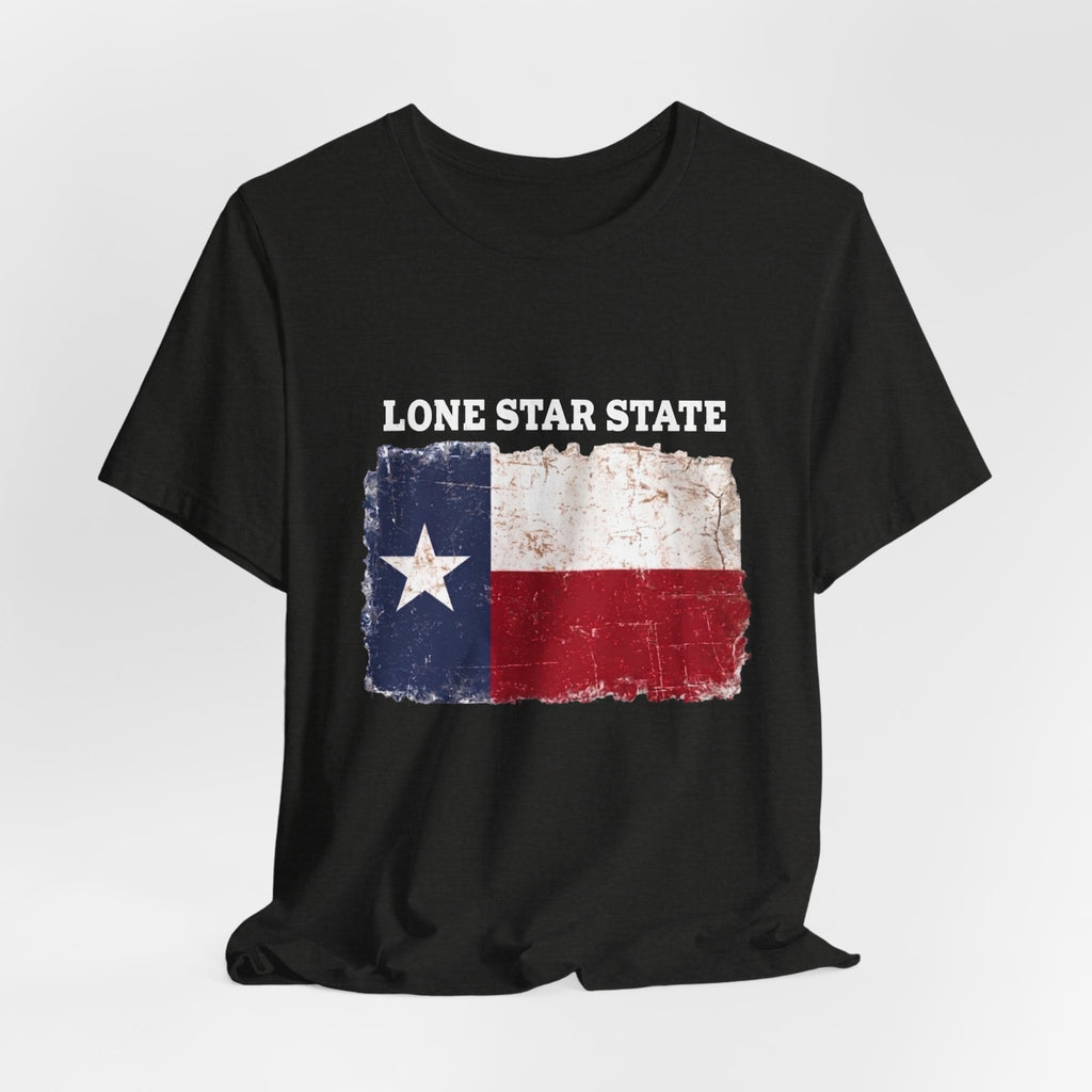 Texas Flag Distressed Tee — Vintage Lone Star T-Shirt