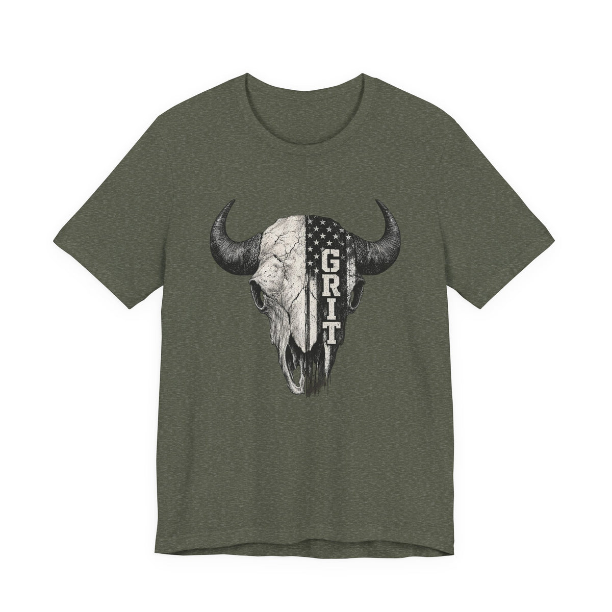 Grit Bison Skull Graphic Tee