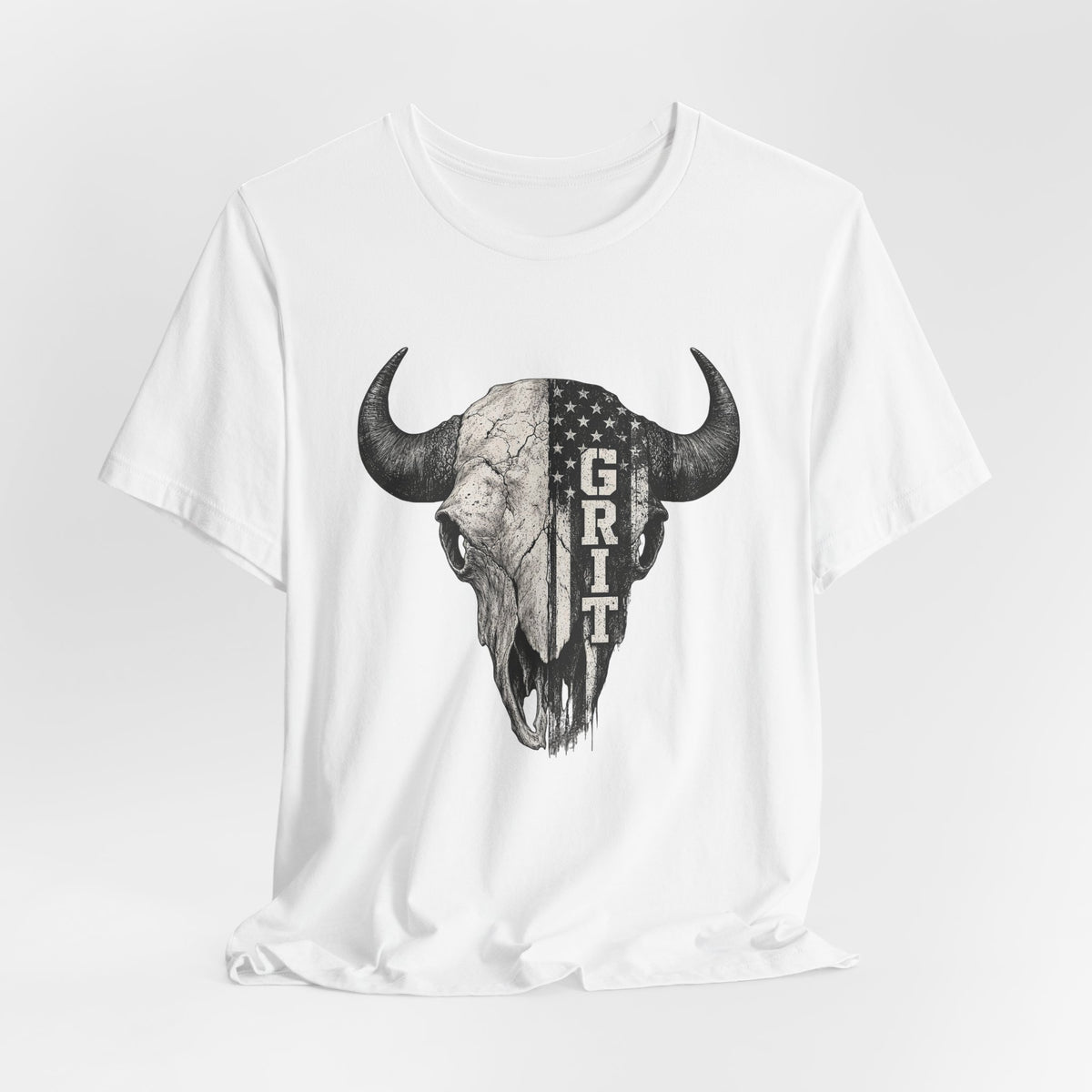 Grit Bison Skull Graphic Tee