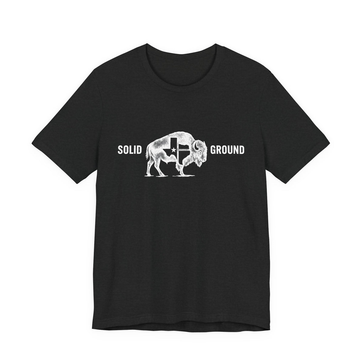 Solid Ground — Minimalist Vintage Bison Tee