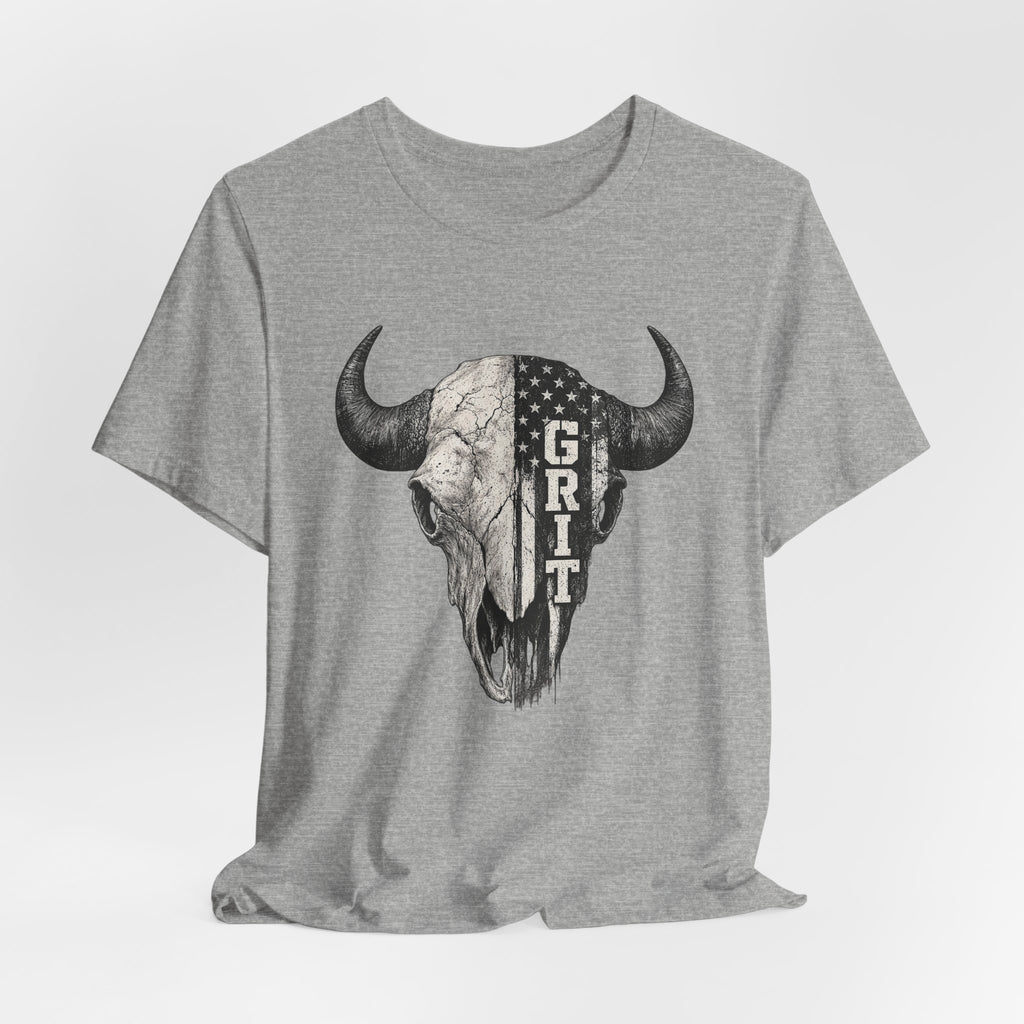 Grit Bison Skull Graphic Tee