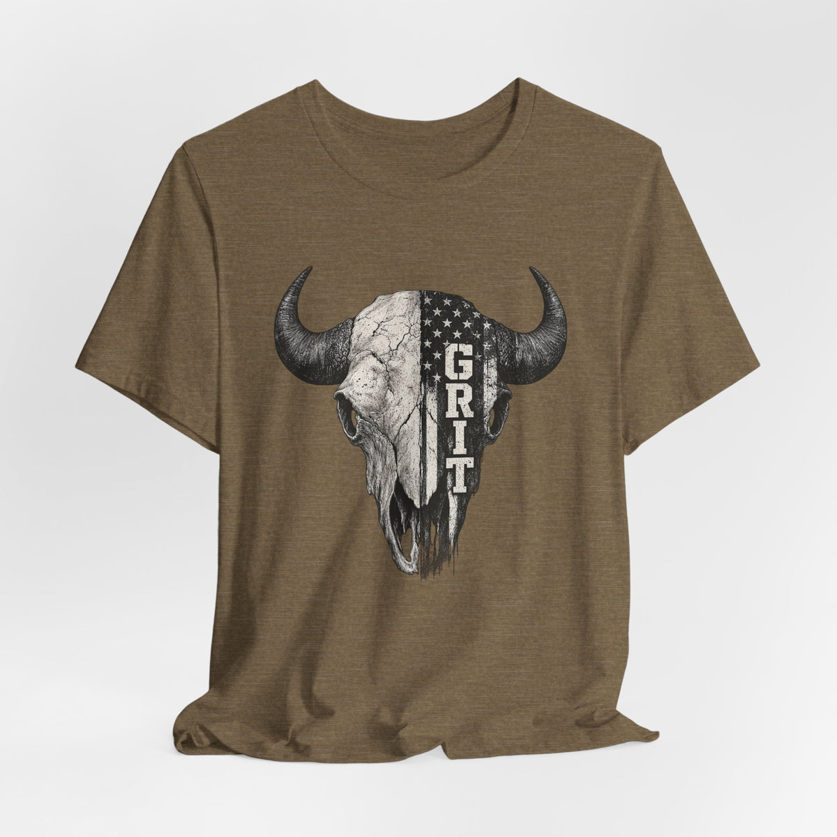 Grit Bison Skull Graphic Tee