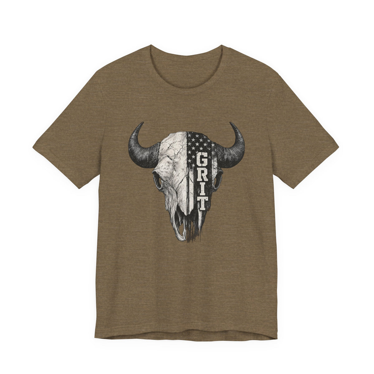 Grit Bison Skull Graphic Tee