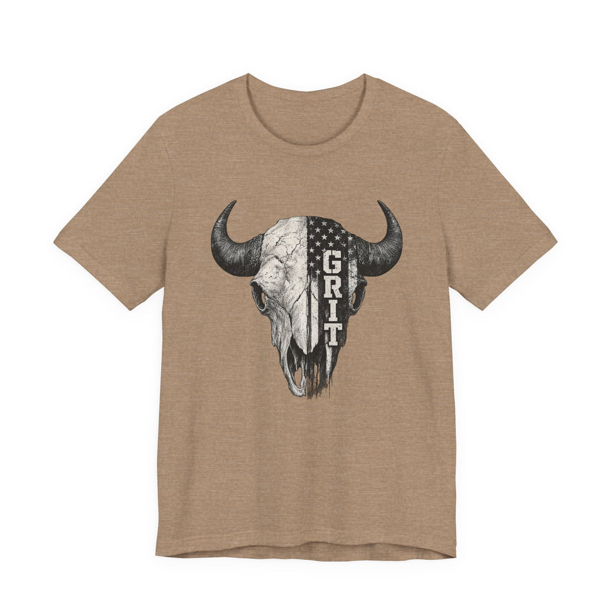 Grit Bison Skull Graphic Tee