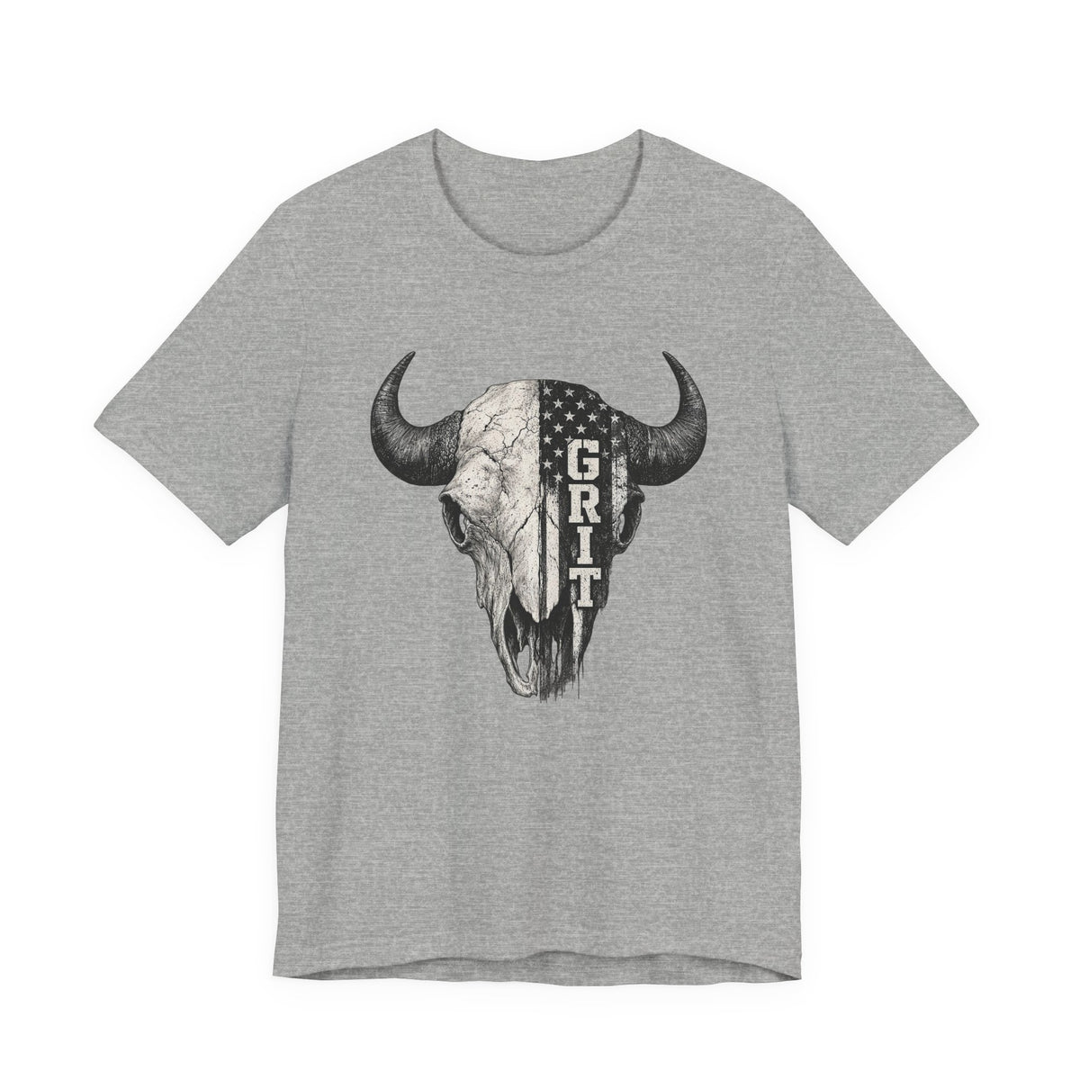 Grit Bison Skull Graphic Tee