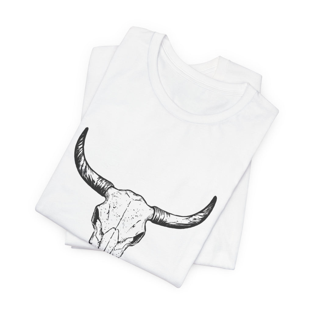 Bull Skull Graphic Tee — Western Skull Shirt