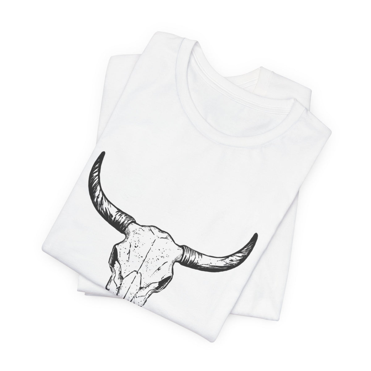 Bull Skull Graphic Tee — Western Skull Shirt