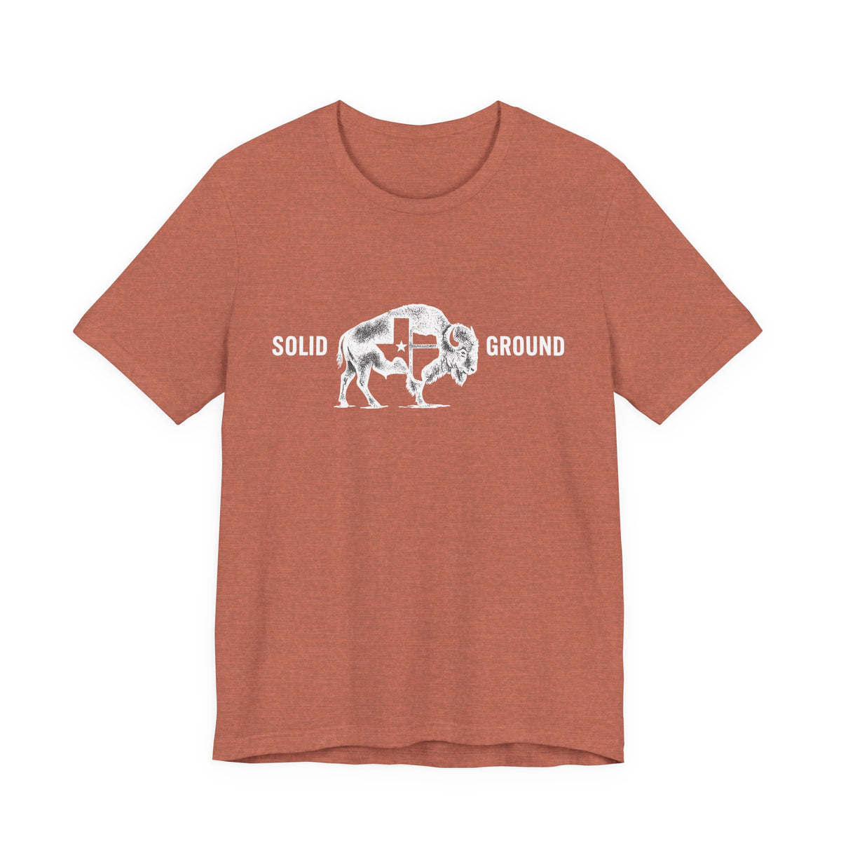 Solid Ground — Minimalist Vintage Bison Tee