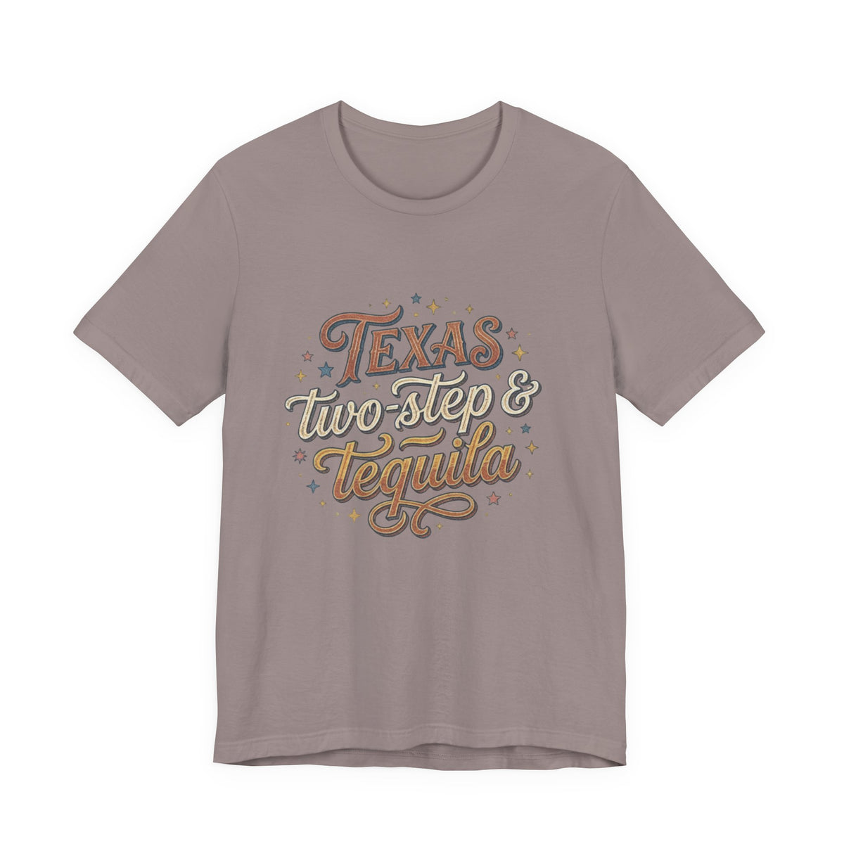 Texas Two Step & Tequila T-Shirt — Retro Country Music Tee, Western Dance Graphic Top, Boho Cowgirl Apparel, Honky Tonk Shirt